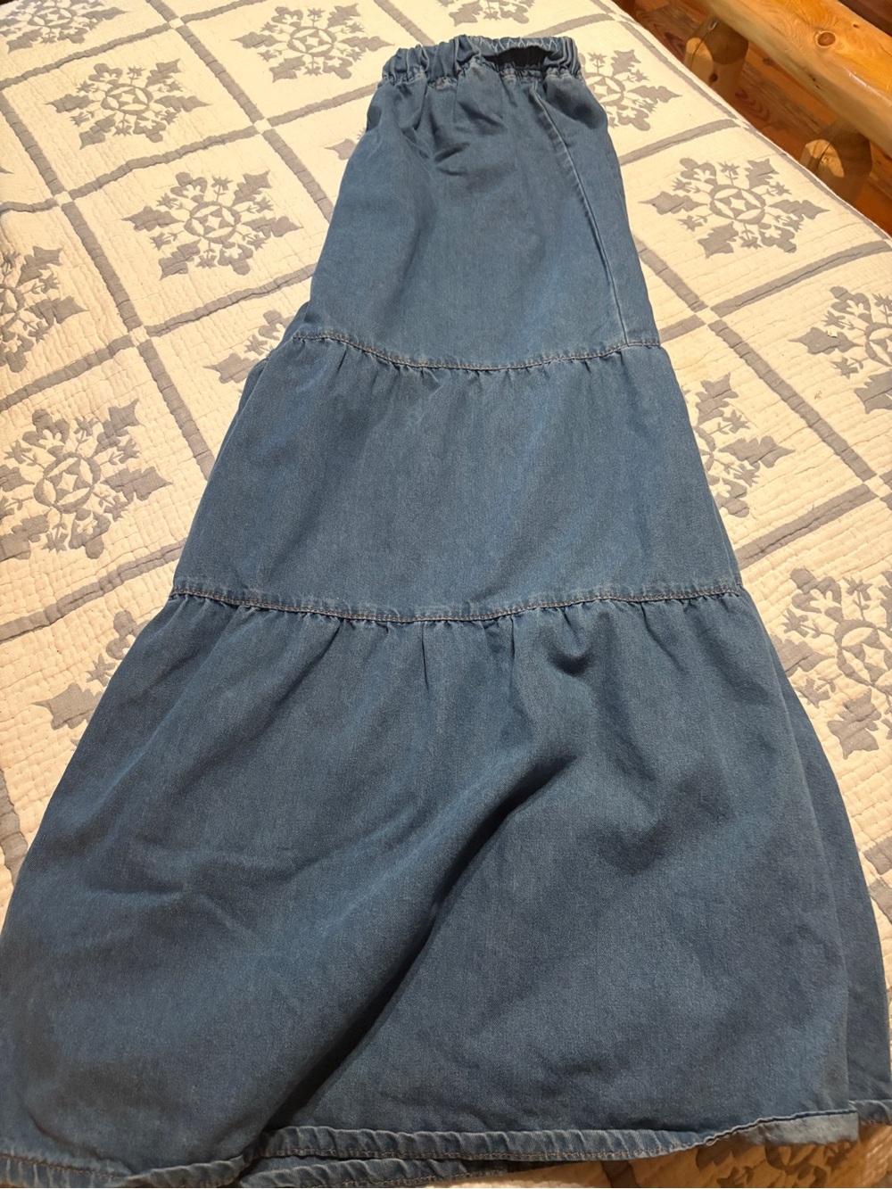 Ruffled leg jeans 2x
